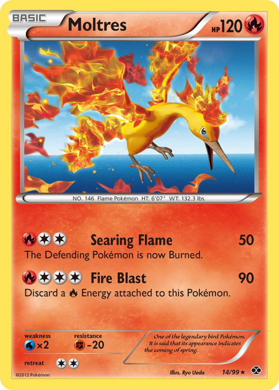 Moltres 14/99 Black & White Next Destinies
