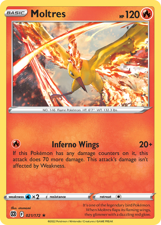 Moltres 21/172 Sword & Shield Brilliant Stars