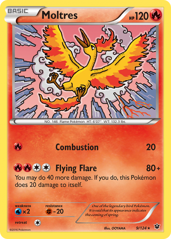 Moltres 9/124 XY Fates Collide