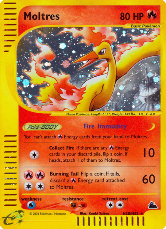 Moltres H20/182 E-Card Skyridge