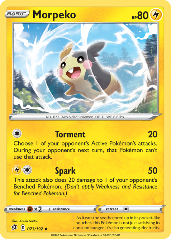 Morpeko 73/192 Sword & Shield Rebel Clash