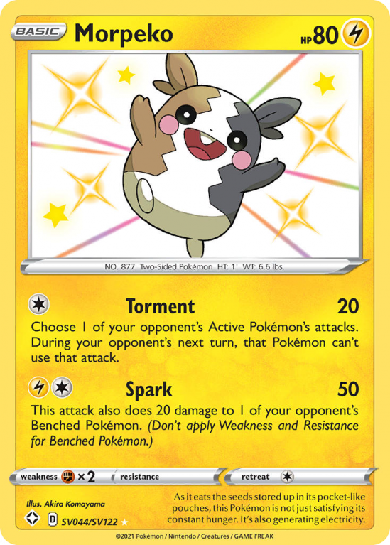 Morpeko SV044/122 Sword & Shield Shiny Vault