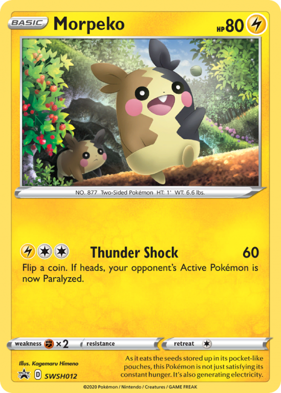 Morpeko SWSH012/103 Sword & Shield SWSH Black Star Promos