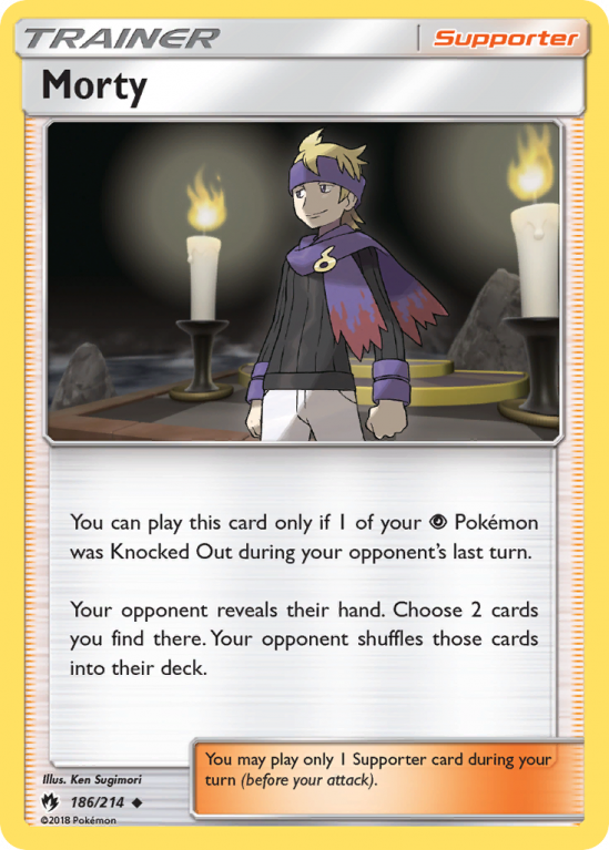 Morty 186/214 Sun & Moon Lost Thunder