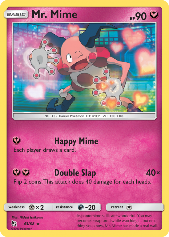 Mr. Mime 43/68 Sun & Moon Hidden Fates