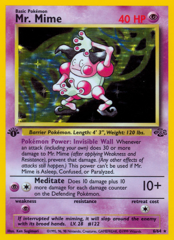 Mr. Mime 6/64 Base Jungle