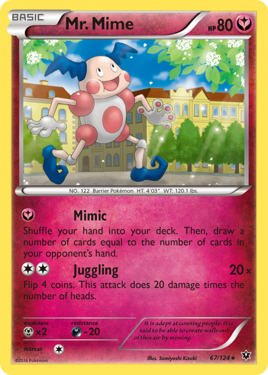 Mr. Mime 67/124 XY Fates Collide