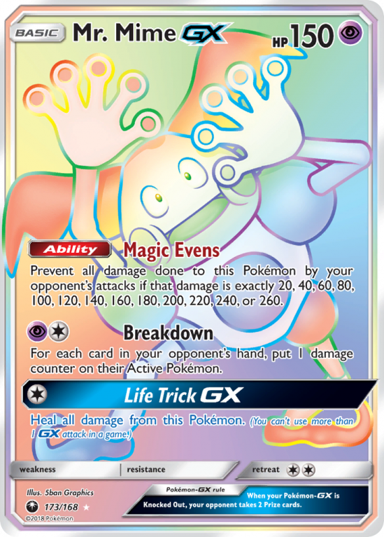 Mr. Mime-GX 173/168 Sun & Moon Celestial Storm