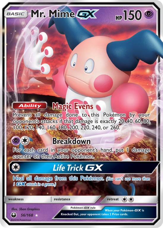 Mr. Mime-GX 56/168 Sun & Moon Celestial Storm