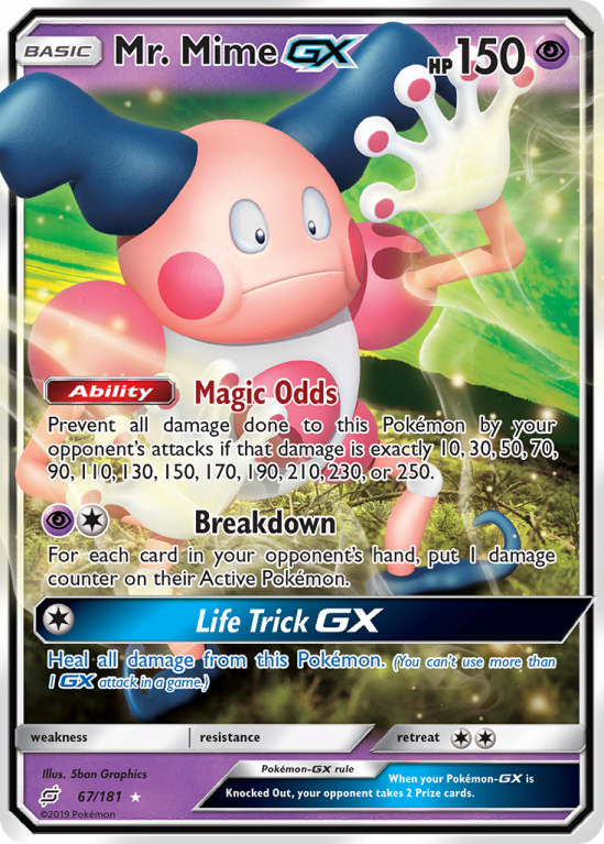 Mr. Mime-GX 67/181 Sun & Moon Team Up