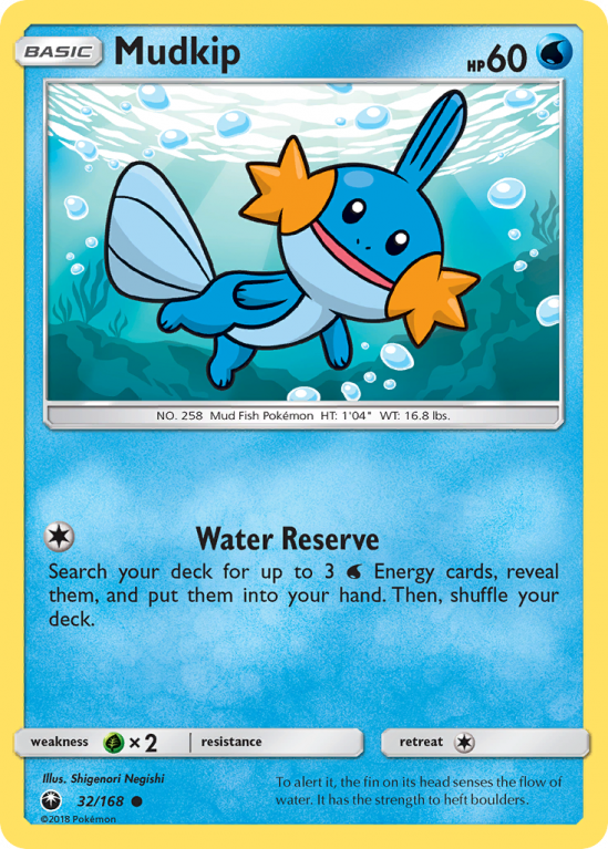 Mudkip 32/168 Sun & Moon Celestial Storm