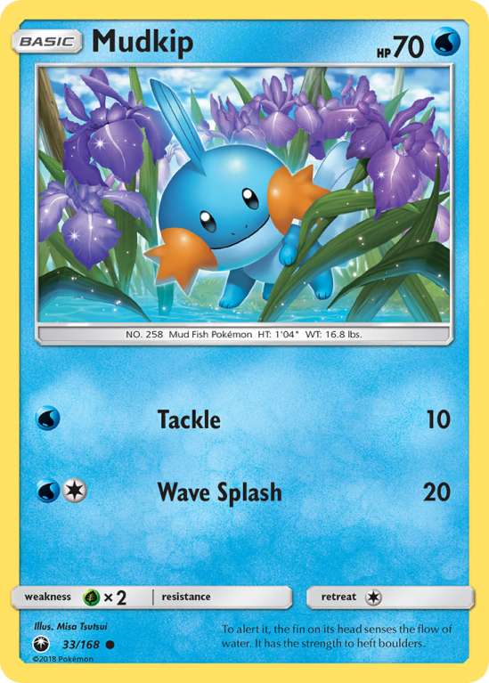 Mudkip 33/168 Sun & Moon Celestial Storm