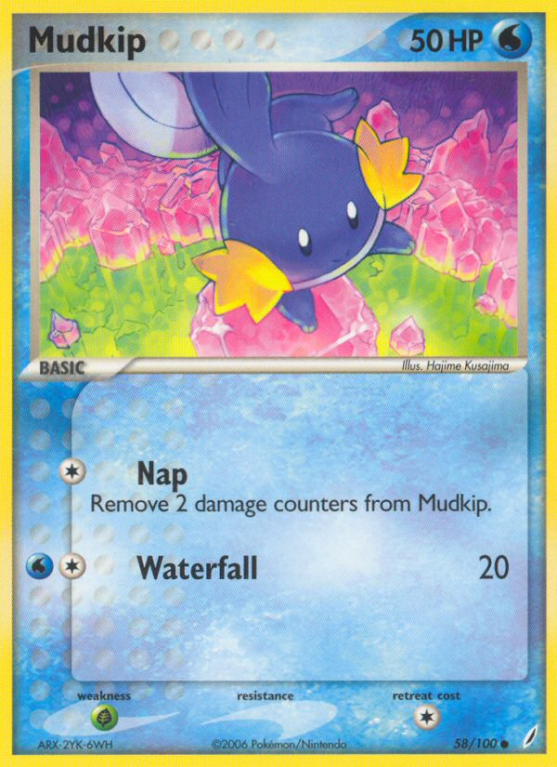 Mudkip 58/100 EX Crystal Guardians