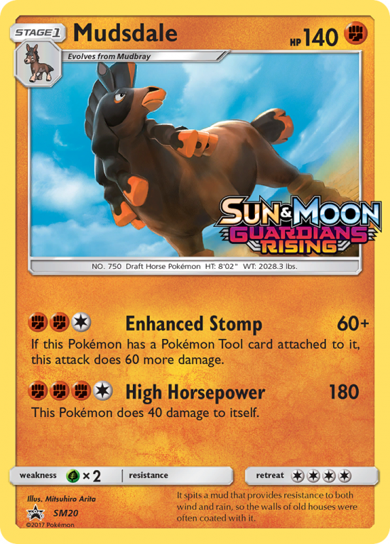 Mudsdale SM20/156 Sun & Moon SM Black Star Promos