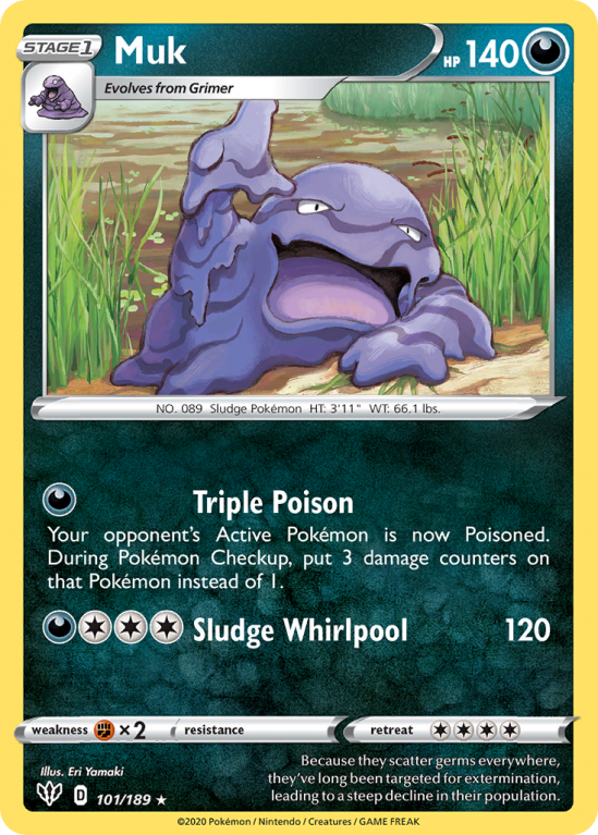 Muk 101/189 Sword & Shield Darkness Ablaze