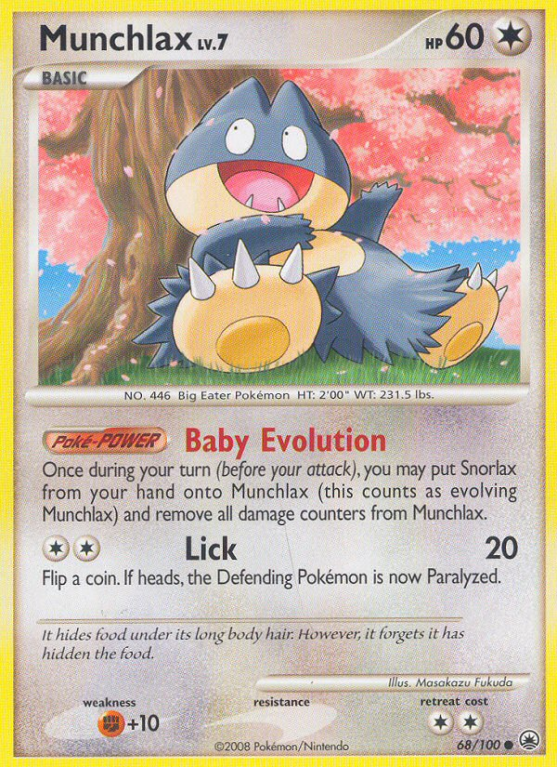 Munchlax 68/100 Diamond & Pearl Majestic Dawn