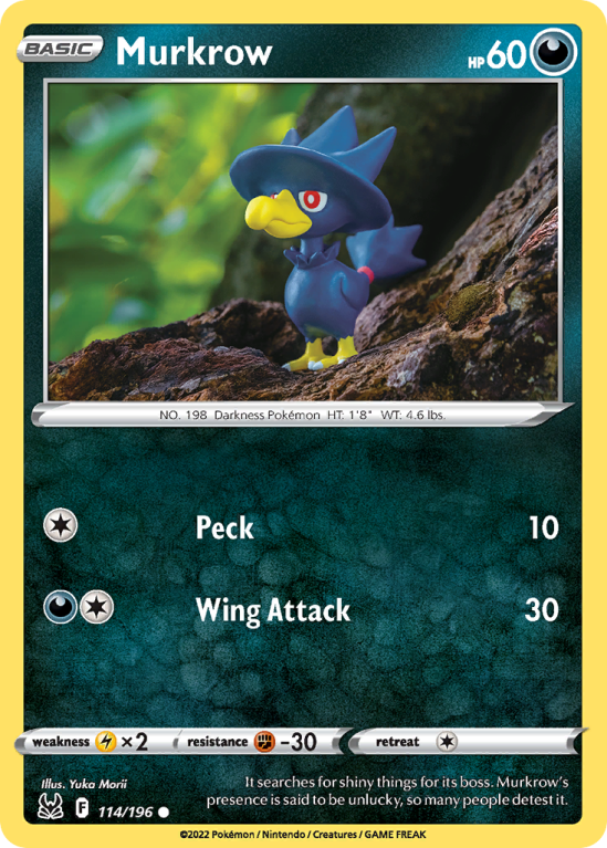 Murkrow 114/196 Sword & Shield Lost Origin