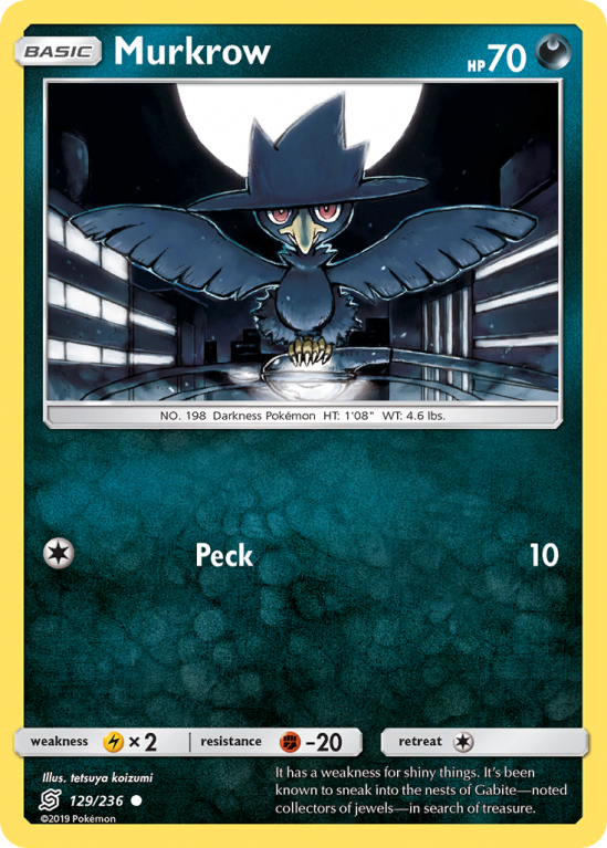 Murkrow 129/236 Sun & Moon Unified Minds