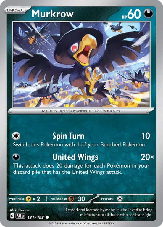 Murkrow 131/193 Scarlet & Violet Paldea Evolved