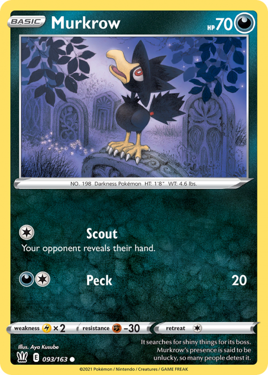 Murkrow 93/163 Sword & Shield Battle Styles