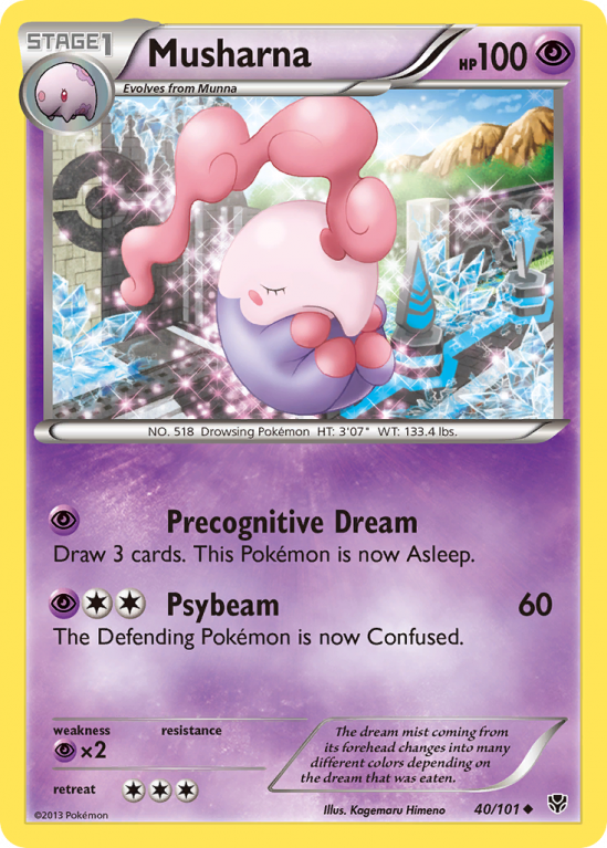 Musharna 40/101 Black & White Plasma Blast