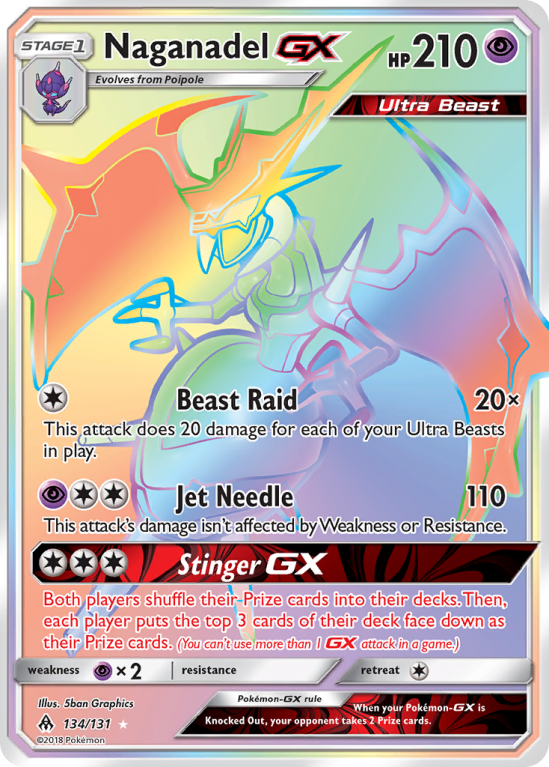Naganadel-GX 134/131 Sun & Moon Forbidden Light