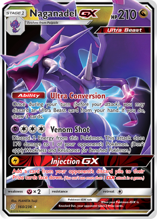 Naganadel-GX 160/236 Sun & Moon Unified Minds