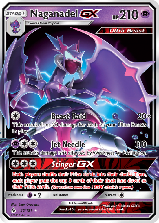 Naganadel-GX 56/131 Sun & Moon Forbidden Light