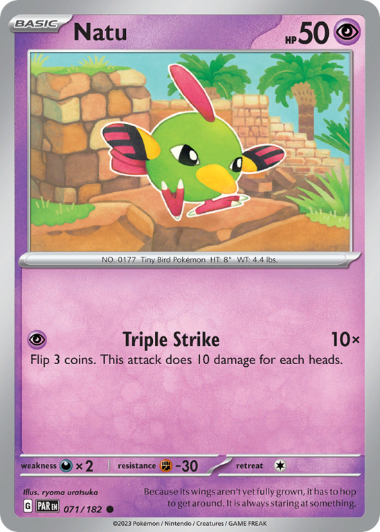 Natu 71/182 Scarlet & Violet Paradox Rift