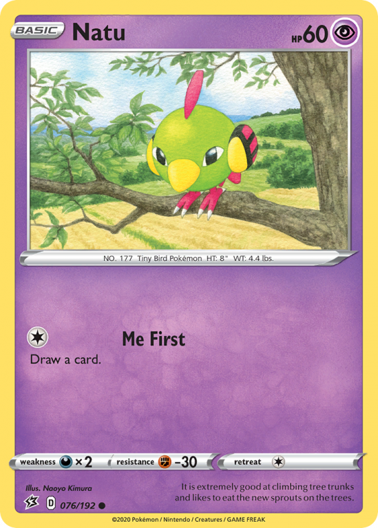 Natu 76/192 Sword & Shield Rebel Clash