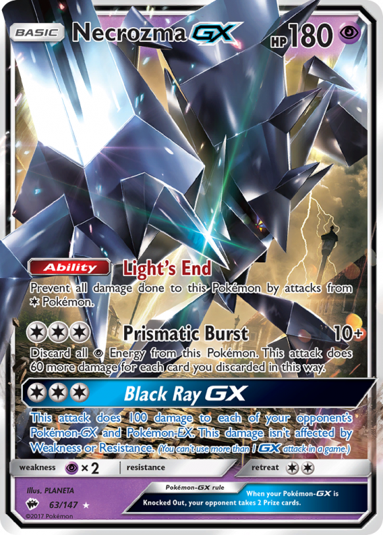 Necrozma-GX 63/147 Sun & Moon Burning Shadows