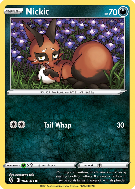 Nickit 104/203 Sword & Shield Evolving Skies