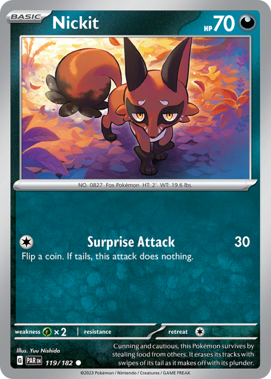 Nickit 119/182 Scarlet & Violet Paradox Rift