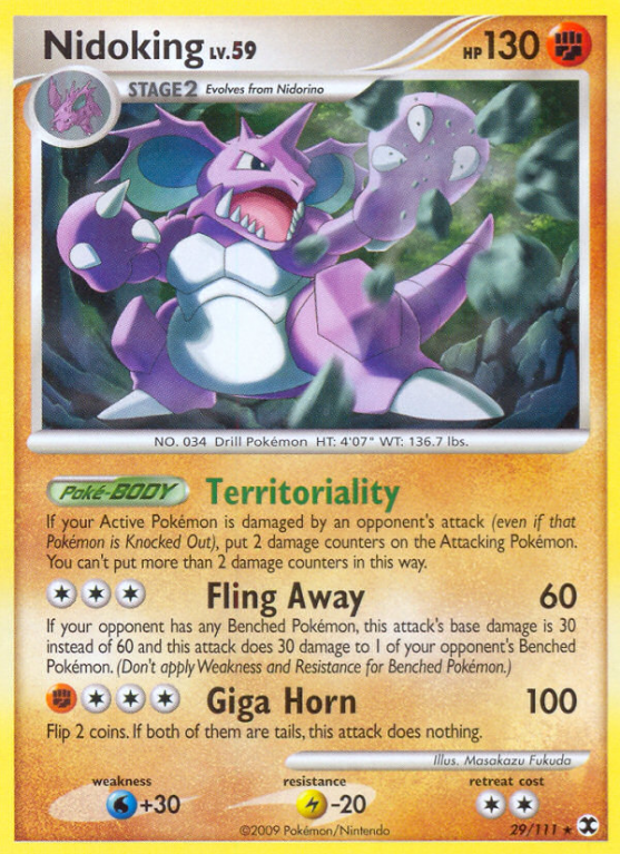 Nidoking 29/111 Platinum Rising Rivals