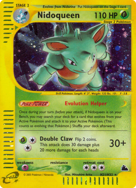 Nidoqueen H21/182 E-Card Skyridge