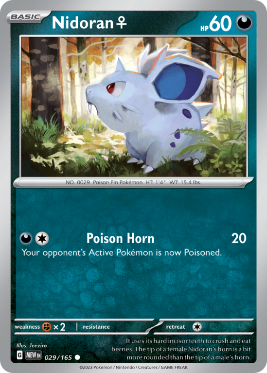 Nidoran♀ 29/165 Scarlet & Violet 151