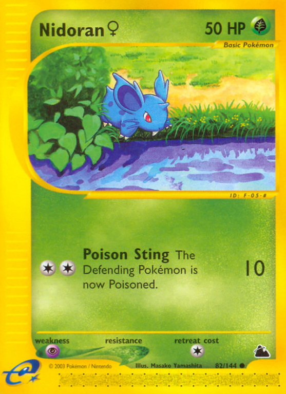 Nidoran ♀ 82/182 E-Card Skyridge