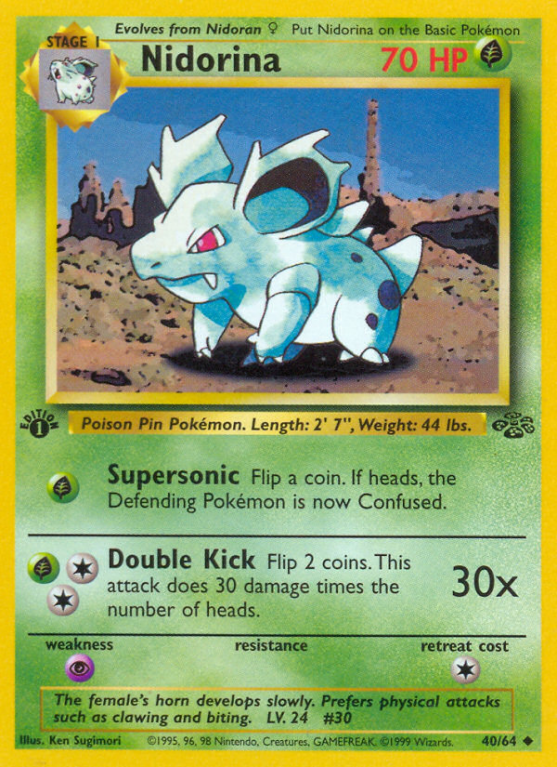Nidorina 40/64 Base Jungle