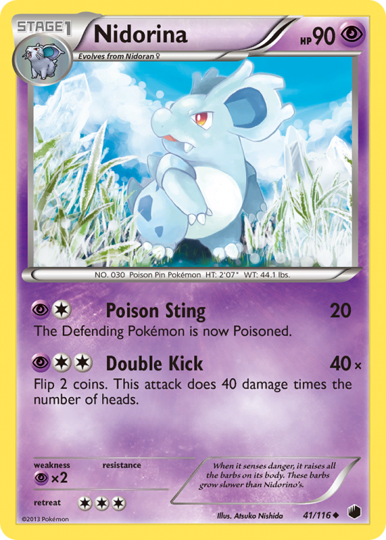 Nidorina 41/116 Black & White Plasma Freeze