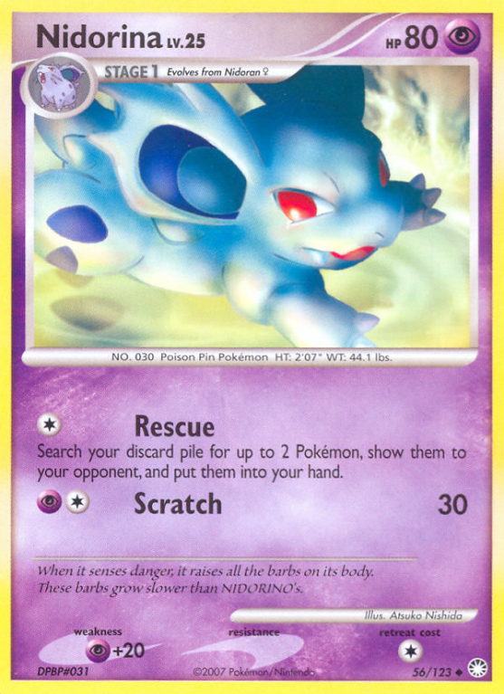 Nidorina 56/123 Diamond & Pearl Mysterious Treasures