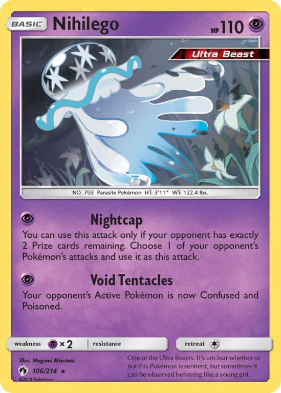 Nihilego 106/214 Sun & Moon Lost Thunder