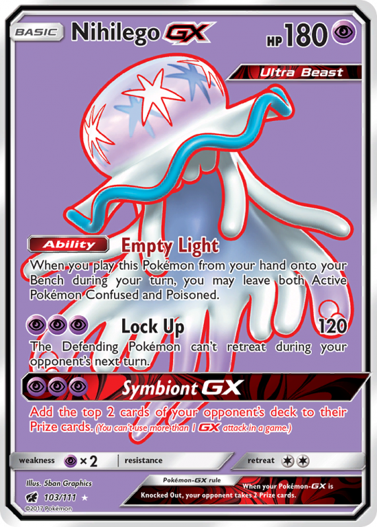 Nihilego-GX 103/111 Sun & Moon Crimson Invasion