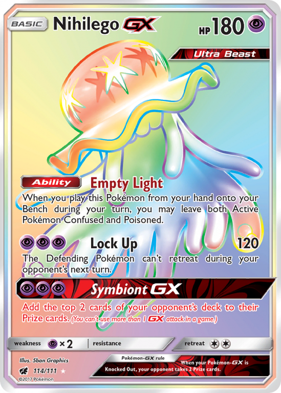 Nihilego-GX 114/111 Sun & Moon Crimson Invasion