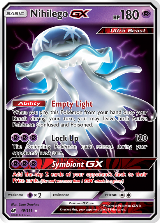 Nihilego-GX 49/111 Sun & Moon Crimson Invasion