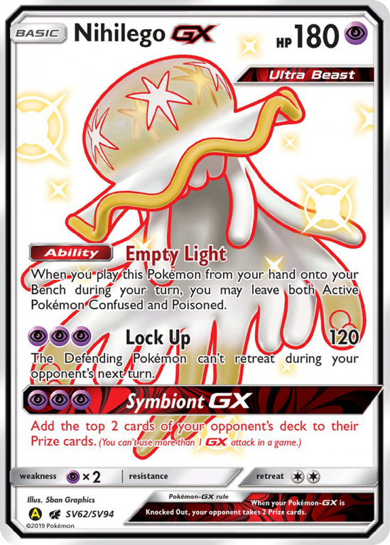 Nihilego-GX SV62/94 Sun & Moon Shiny Vault