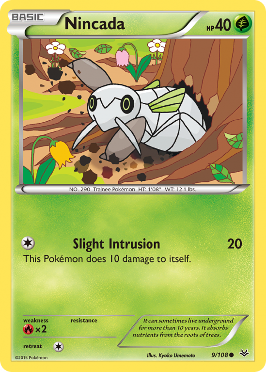 Nincada 9/108 XY Roaring Skies