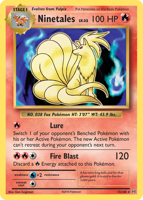 Ninetales 15/108 XY Evolutions