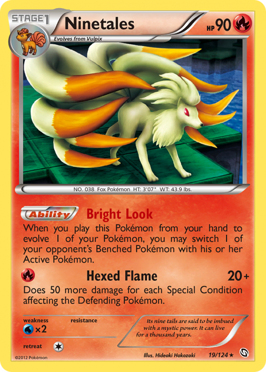 Ninetales 19/124 Black & White Dragons Exalted