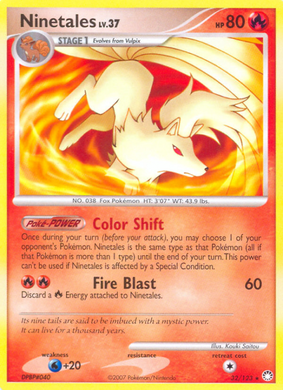 Ninetales 32/123 Diamond & Pearl Mysterious Treasures