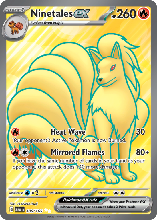Ninetales ex 186/165 Scarlet & Violet 151